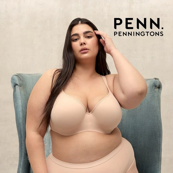 Penningtons, Contoured Underwire Bra Déesse - 42DDD - Beige - Picture 1 of 9